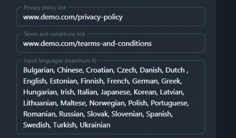 Active languages, listeners and engagement per room