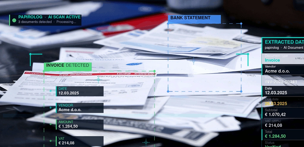 Finance team reviewing extracted data