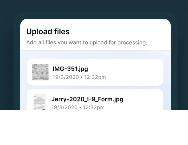 Select files from your gallery or shoot directly — the app handles the rest