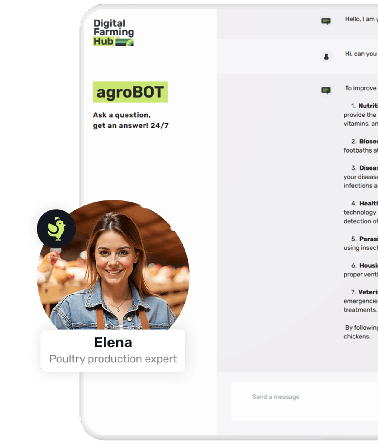 Answers rooted in your live farm data and sensor readings, not generic advice